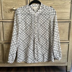 Banana Republic Sheer Top Button Down XS Petite